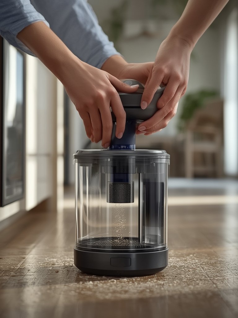 auto-empty cordless vacuum - Illustration 2