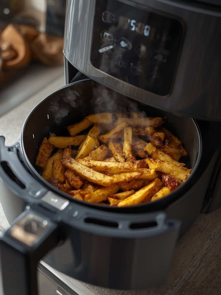 A close-up of the digital air fryer controls on the CHEFMAN 2 Qt model.
