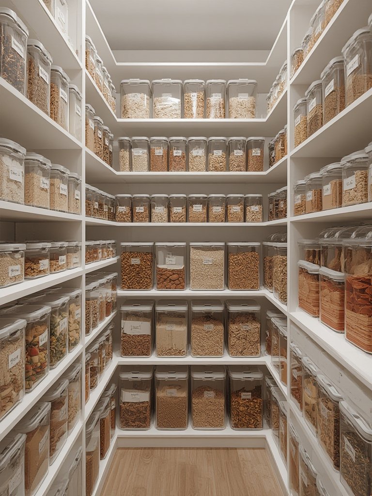 A close-up of the airtight storage seal on an OXO POP container.