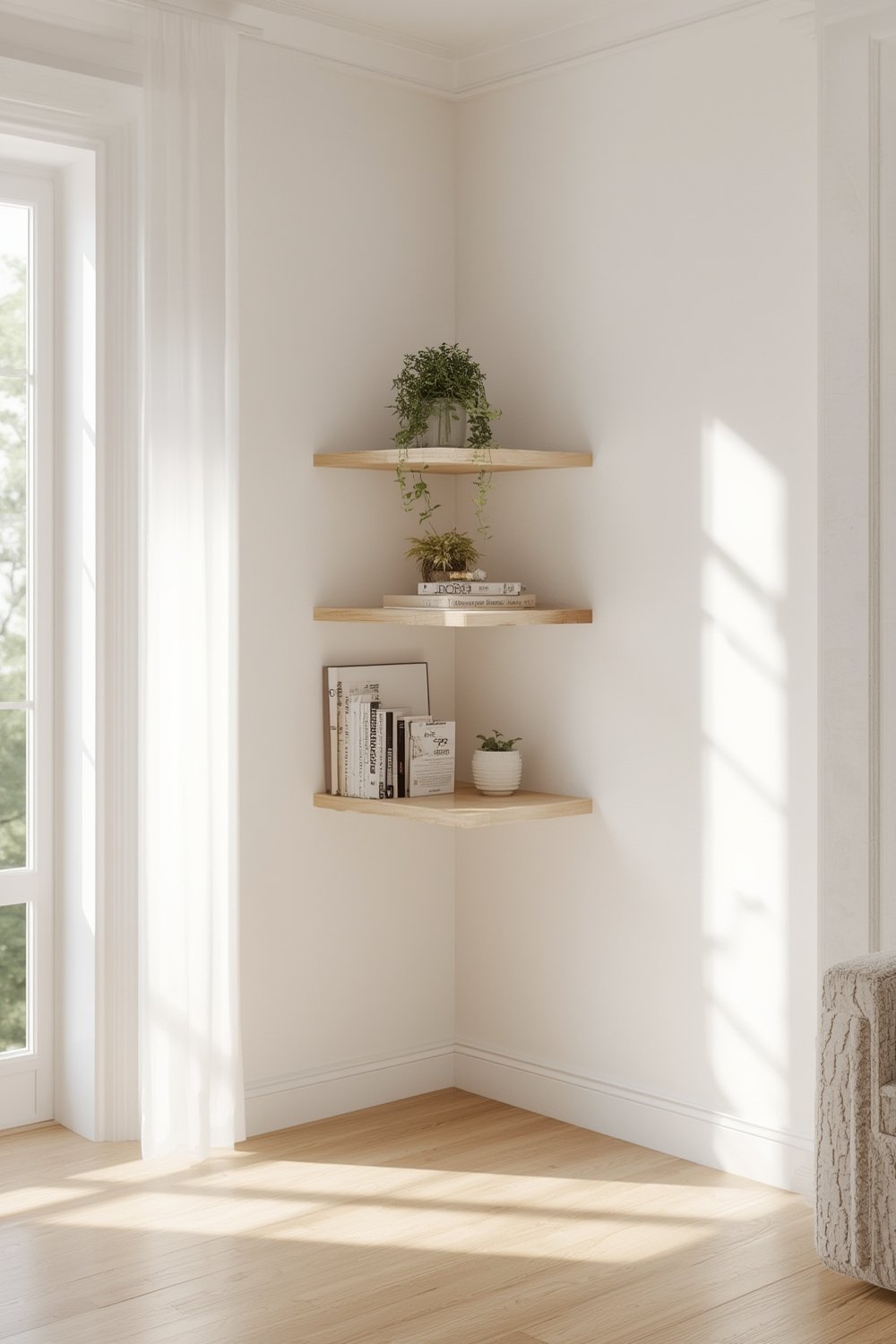 Corner Shelf: 5 Ultimate Steps For An Amazing 2026 Home 1 VASAGLE corner shelf installed in a living room with plants and decor.