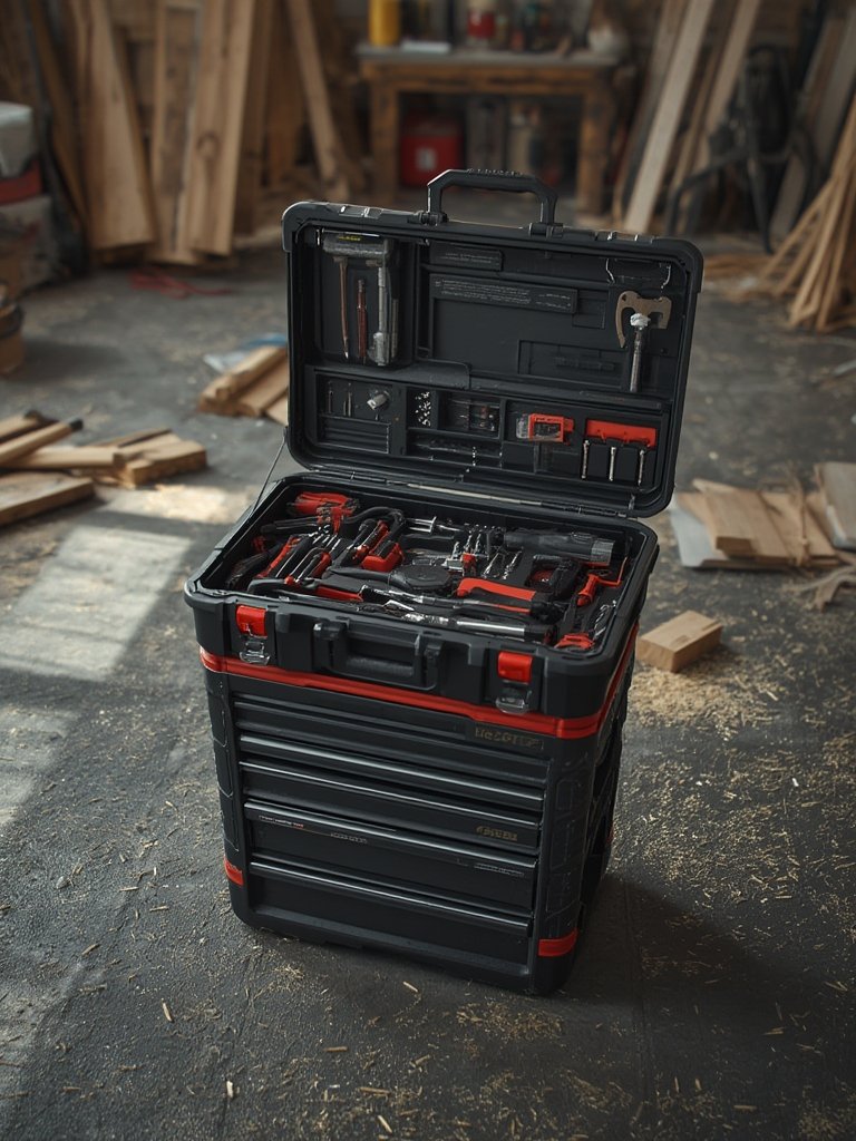 DEWALT stackable toolboxes for storage