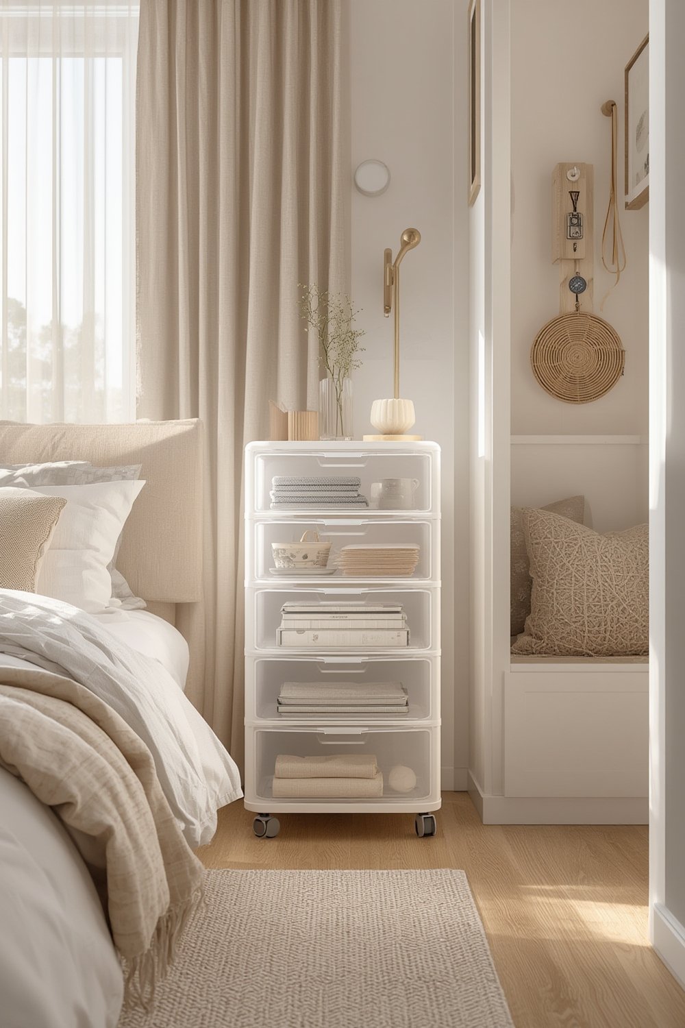 Drawer Tower: 7 Ultimate Steps For Amazing Organization In 2026 1 HOMZ 4-Tier Drawer Tower in a well-lit room setting.