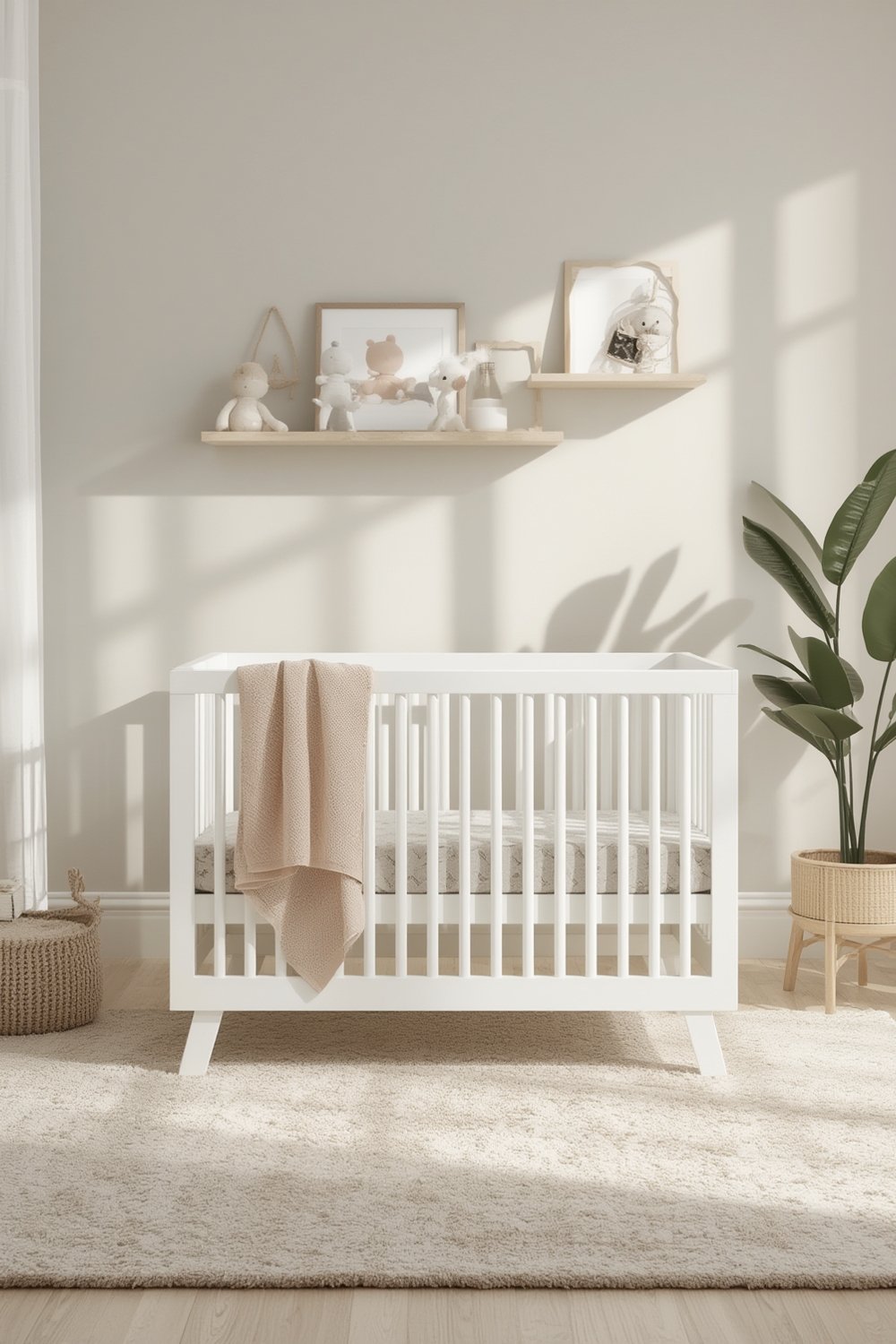 Dream On Me Aden 4-in-1 mini crib in a well-lit nursery setting