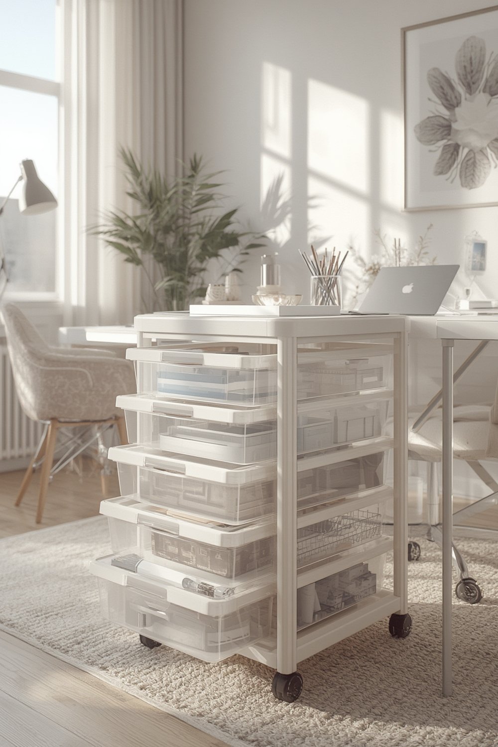 Storage Cart: 10 Ultimate Steps For Amazing Organization In 2026 1 IRIS USA 4-Drawer storage cart in a well-lit room organizing craft supplies.