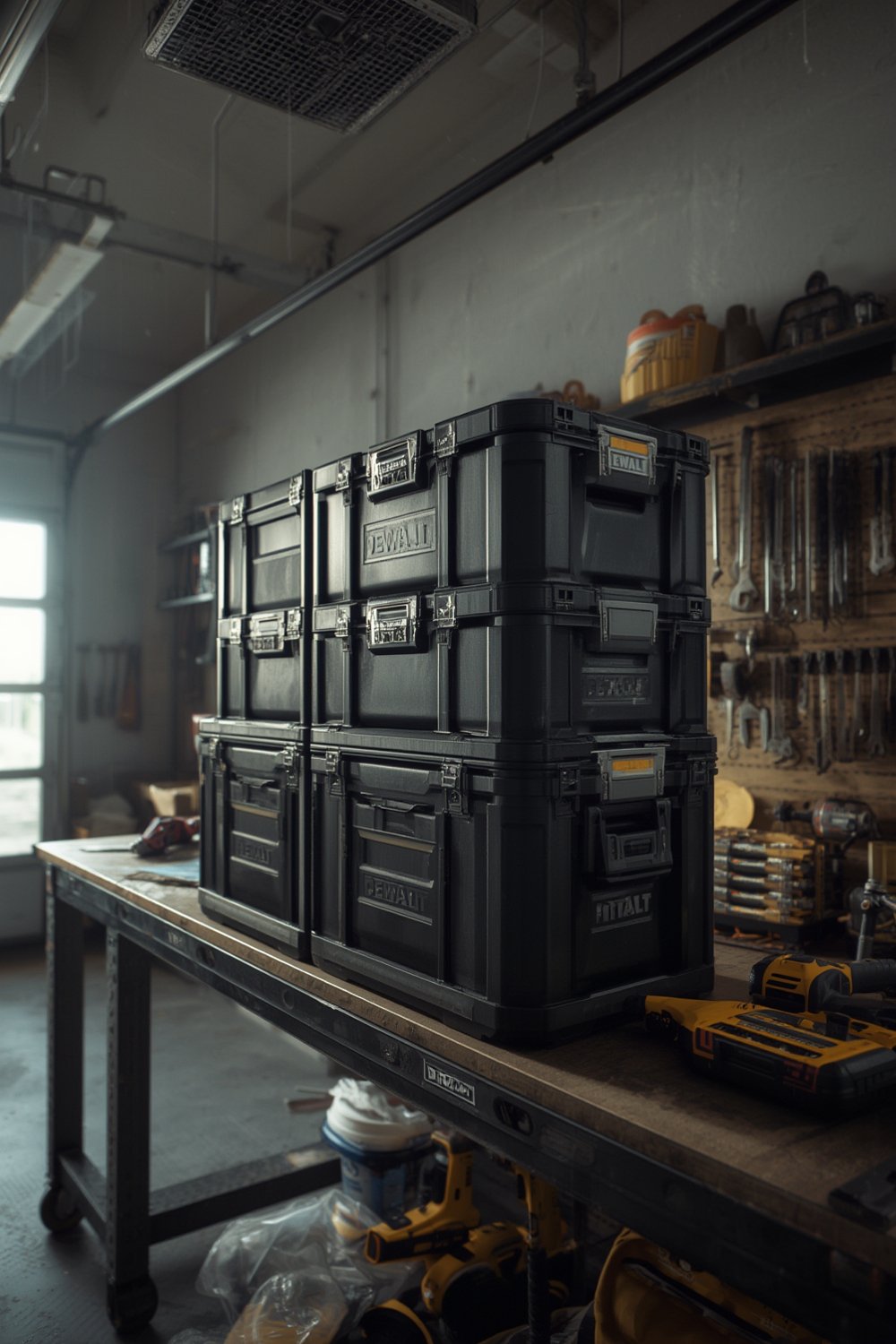 DEWALT TSTAK tool box with removable tray