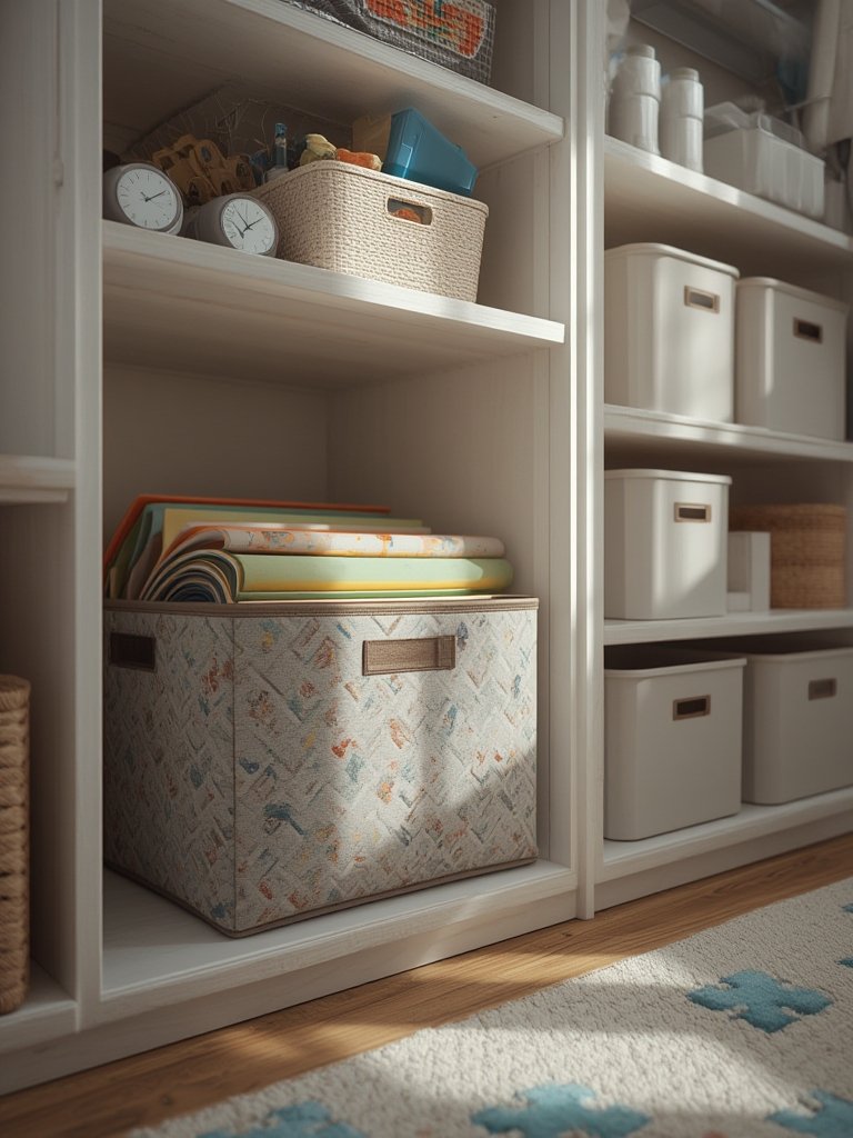 MAGNA-TILES toy storage bin converting into a play mat