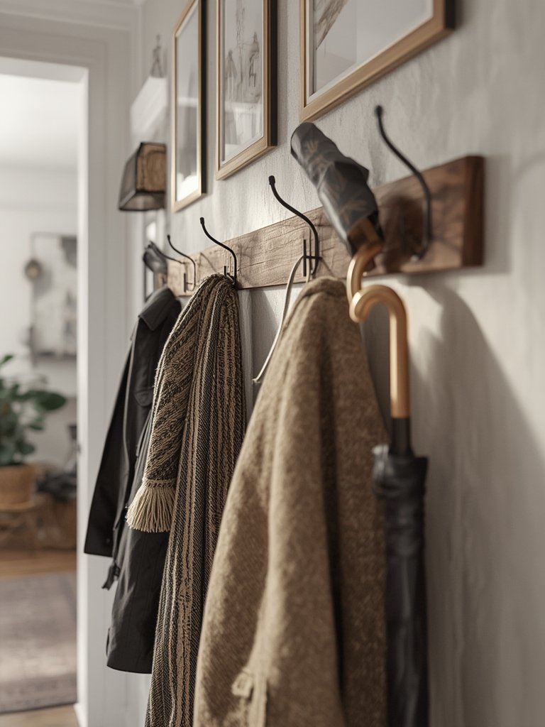 Coat Rack: 5 Ultimate Checklist Steps For The Best Home Organization In 2026 2 Close-up of the Umbra Sticks wall hooks in their retracted position, appearing as a piece of modern art.